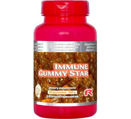 IMMUNE GUMMY STAR - gumové cukríky pre posilnenie imunity, Starlife 60 kaps