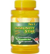 IMMUNITY STAR - pre zlepšenie činnosti imunitného a lymfatického systému, pri chrípke a viróze, Starlife 60 kaps