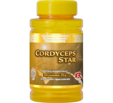 CORDYCEPS STAR - pre podporu protinádorového účinku a zníženie rizika recidív nádorových ochorení, Starlife 60 kaps