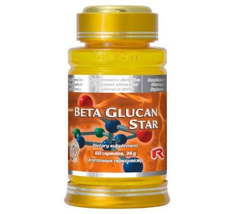 BETA GLUCAN STAR - pre podporu a stimuláciu imunitného systému, s protinádorovým účinkom, Starlife 60 kaps