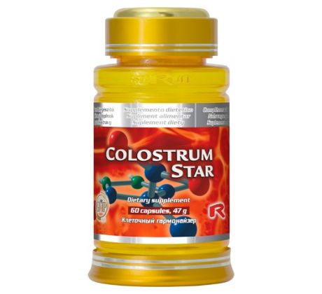 COLOSTRUM STAR - pre podporu imunitného systému, pri alergických a dýchacích problémoch, Starlife 60 kaps