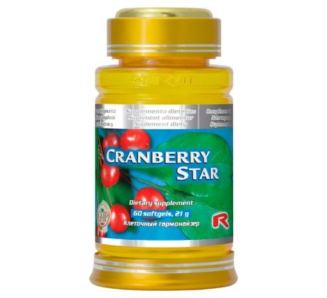 CRANBERRY STAR - pre zdravé obličky, močový mechúr a cievy, Starlife 60 kaps