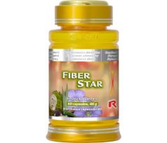 FIBER STAR - vláknina pre zdravý črevný trakt, Starlife 60 kaps