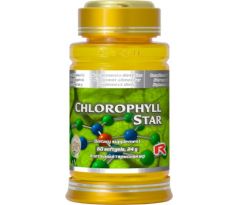 CHLOROPHYLL STAR - pre transport kyslíka v krvi, s protizápalovými účinkami, Starlife 60 kaps