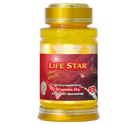 LIFE STAR - pre celkovú harmonizáciu organizmu s protistresovými účinkami, Starlife 60 kaps