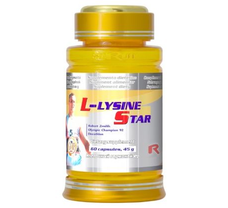 L-LYSINE STAR - pre správny rast a vývoj kostí, pomoc pri potláčaní oparov, Starlife 60 kaps