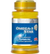 OMEGA-3 STAR - proti ateroskleróze a infarktu myokardu, Starlife 60 kaps