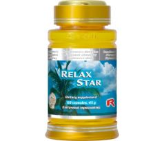 RELAX STAR - pre upokojenie organizmu, s protistresovými účinkami, Starlife 60 kaps