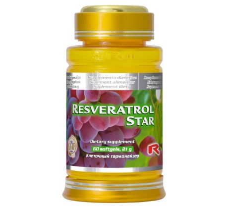 RESVERATROL STAR - účinný antioxidant pre zdravé srdce a cievy, Starlife 60 tob
