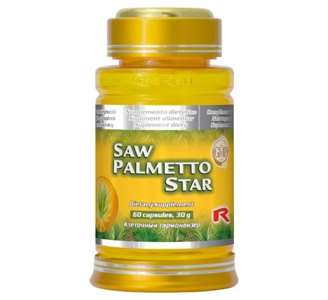 SAW PALMETTO STAR – pri problémoch so zväčšenou prostatou, Starlife 60 kaps