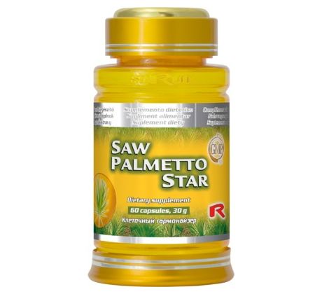 SAW PALMETTO STAR – pri problémoch so zväčšenou prostatou, Starlife 60 kaps