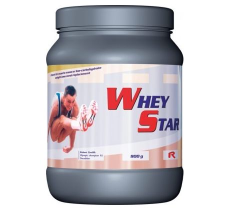 WHEY STAR - s vysokým obsahom kvalitných bielkovín pre nárast svalovej hmoty a svalovej sily, Starlife 900 g
