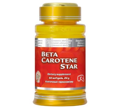 BETA-CAROTENE STAR - pre zdravú pokožku a dobrý zrak, Starlife 60 tob