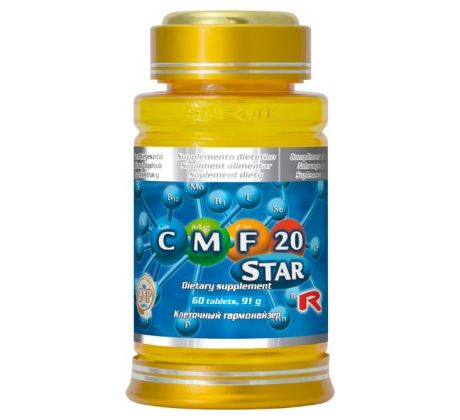CMF 20 STAR - pre doplnenie vápnika, horčíka, železa a ďalších 20 živín, Starlife 60 tabl