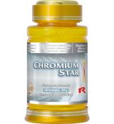 CHROMIUM STAR - pre optimálnu hladinu krvného cukru a pre zníženie hladiny cholesterolu, Starlife 60 tabl