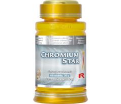CHROMIUM STAR - pre optimálnu hladinu krvného cukru a pre zníženie hladiny cholesterolu, Starlife 60 tabl