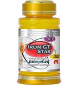IRON GT STAR – s obsahom železa pre podporu imunitného systému, zníženie únavy a vyčerpania, Starlife 60 kaps