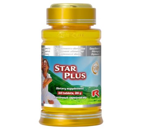 STAR PLUS - doplnok s vitamínmi, minerálmi a antioxidantmi pre podporu imunity a vitality, Starlife 60 tabl