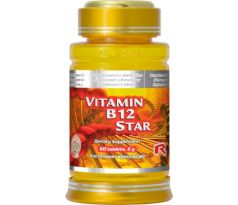 VITAMIN B12 STAR - pre správny krvný tlak, krvotvorbu a zdravý nervový systém, Starlife 60 tabl