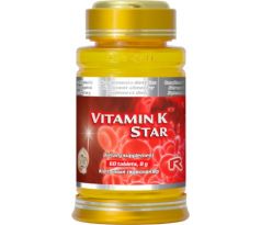 VITAMIN K STAR - pre podporu krvnej zrážanlivosti a stavbu zdravých kostí, Starlife 60 tabl