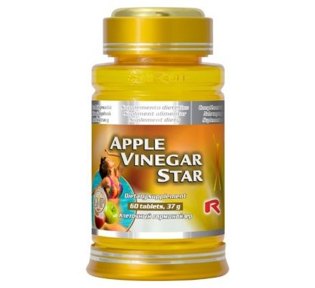 APPLE VINEGAR STAR - jablčný ocot pre zníženie hmotnosti a únavy, Starlife 60 tabl