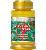 CAYENNE STAR - pre zlepšenie cirkulácie krvi a prekrvenia, Starlife 60 kaps