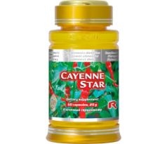 CAYENNE STAR - pre zlepšenie cirkulácie krvi a prekrvenia, Starlife 60 kaps