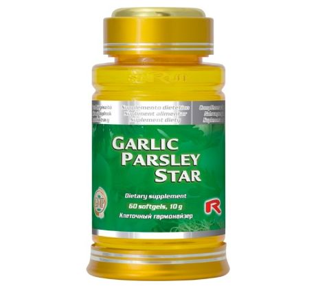 GARLIC PARSLEY STAR - kombinácia cesnaku a petržlenu pre podporu činnosti kardiovaskulárneho systému, Starlife 60 tob
