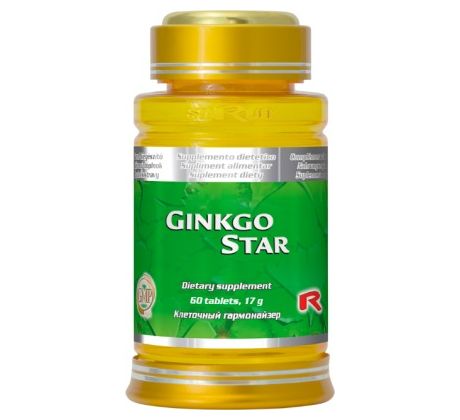 GINKGO STAR - pre podporu kardiovaskulárneho a obehového systému, Starlife 60 tob