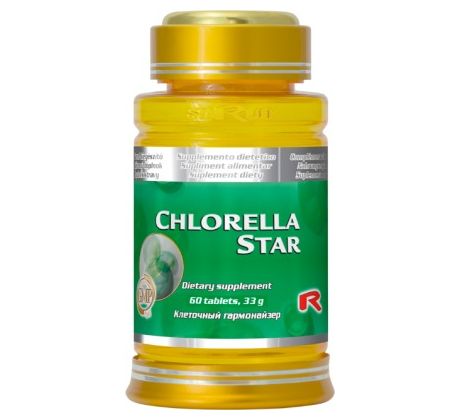 CHLORELLA STAR - pre podporu regenerácie tkanív, delenia a rastu buniek, Starlife 60 tabl