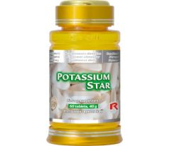 POTASSIUM STAR - draslík pre podporu funkcie nervovej sústavy a svalov, Starlife 60 tabl