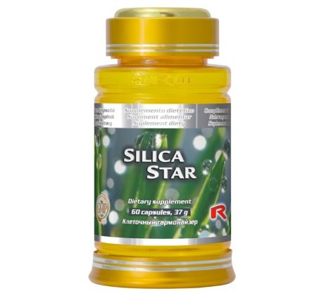 SILICA STAR – praslička roľná pre zdravé kosti, nechty, vlasy a močový mechúr, Starlife 60 kaps