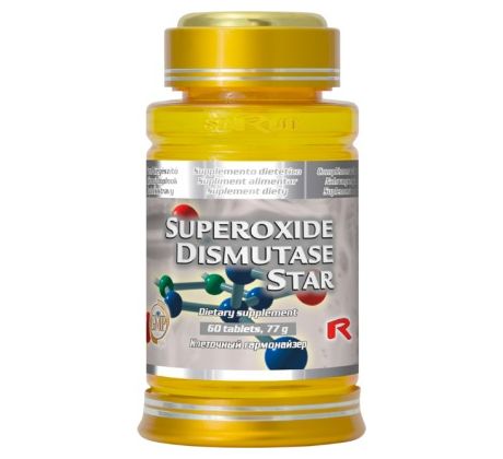 SUPEROXIDE DISMUTASE STAR - prirodzená ochrana pred voľnými radikálmi, Starlife 60 tabl