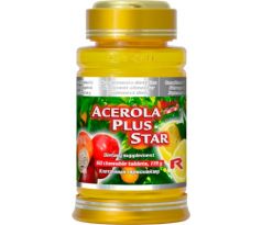 ACEROLA PLUS STAR - vitamín C s acerolou pre podporu imunitného systému, Starlife 60 tabliet