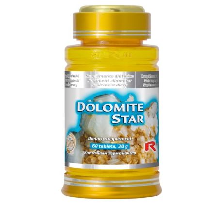 DOLOMITE STAR - pre podporu zdravia kostí, zubov a svalov, Starlife 60 tabl