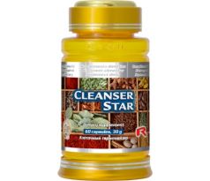 CLEANSER STAR - pre podporu trávenia, detoxikáciu organizmu a dobrú kondíciu, Starlife 60 kaps