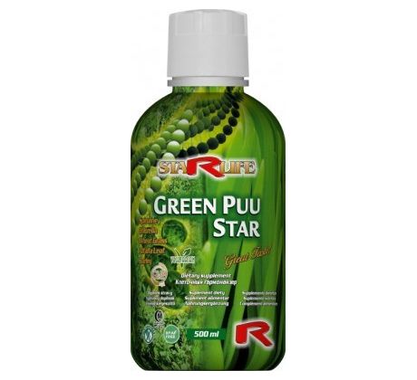 GREEN PUU STAR - pre detoxikáciu a zdravú funkciu črevného systému, Starlife 500 ml