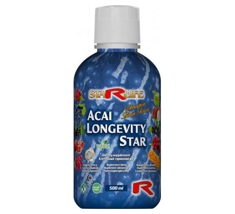 ACAI LONGEVITY STAR - pre podporu trávenia a obranyschopnosti organizmu, Starlife 500 ml