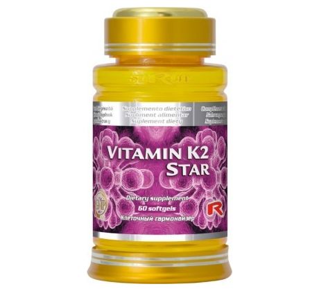 VITAMIN K2 STAR - pre podporu krvnej zrážanlivosti a stavbu zdravých kostí, Starlife 60 tob