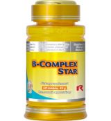 B-COMPLEX STAR - s obsahom všetkých vitamínov skupiny B, Starlife 60 tabl