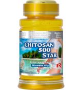 CHITOSAN 500 STAR - pre zníženie hladiny cholesterolu a redukciu hmotnosti, Starlife 60 tabl