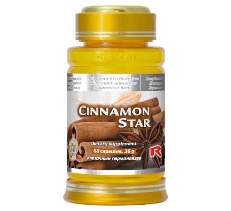 CINNAMON STAR - pre zdravé trávenie a reguláciu telesnej hmotnosti, Starlife 60 kaps