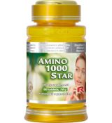 AMINO 1000 STAR - pre podporu nervovej sústavy, psychickej činnosti a energetického metabolizmu, Starlife 60 tabl