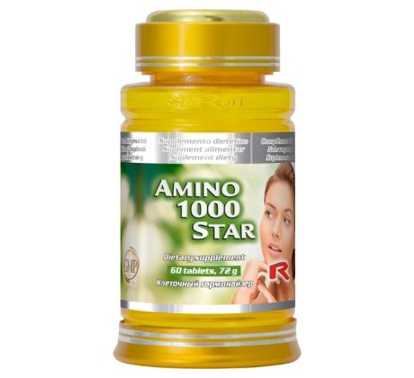 AMINO 1000 STAR - pre podporu nervovej sústavy, psychickej činnosti a energetického metabolizmu, Starlife 60 tabl