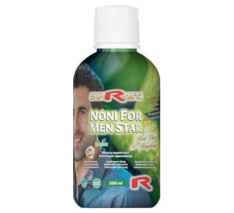NONI FOR MEN STAR - tekutý doplnok živín pre posilnenie mužského organizmu, Starlife 500 ml