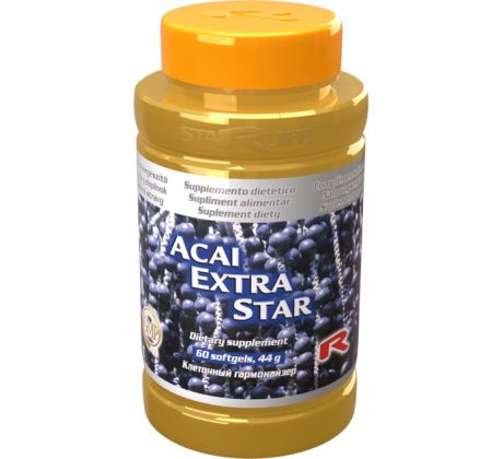 ACAI EXTRA STAR - pre podporu obranyschopnosti organizmu, fyzickej a psychickej aktivity, Starlife 60 tob