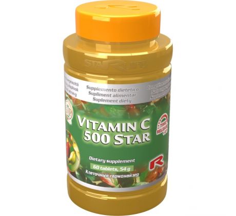 VITAMIN C 500 STAR pre podporu a regeneráciu tkanív a dobrú imunitu, Starlife 60 tabl