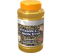 VITAMIN C + IRON STAR - pre podporu a regeneráciu tkanív a dobrú imunitu, Starlife 60 kaps