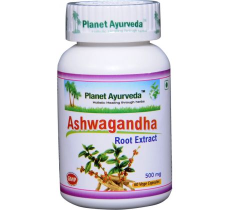 Ashwagandha, upokojenie nervovej sústavy, 60 kapsúl