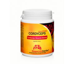 Cordyceps – extrakt s obsahom 40% polysacharidov a 15% manitolu, 90 toboliek
